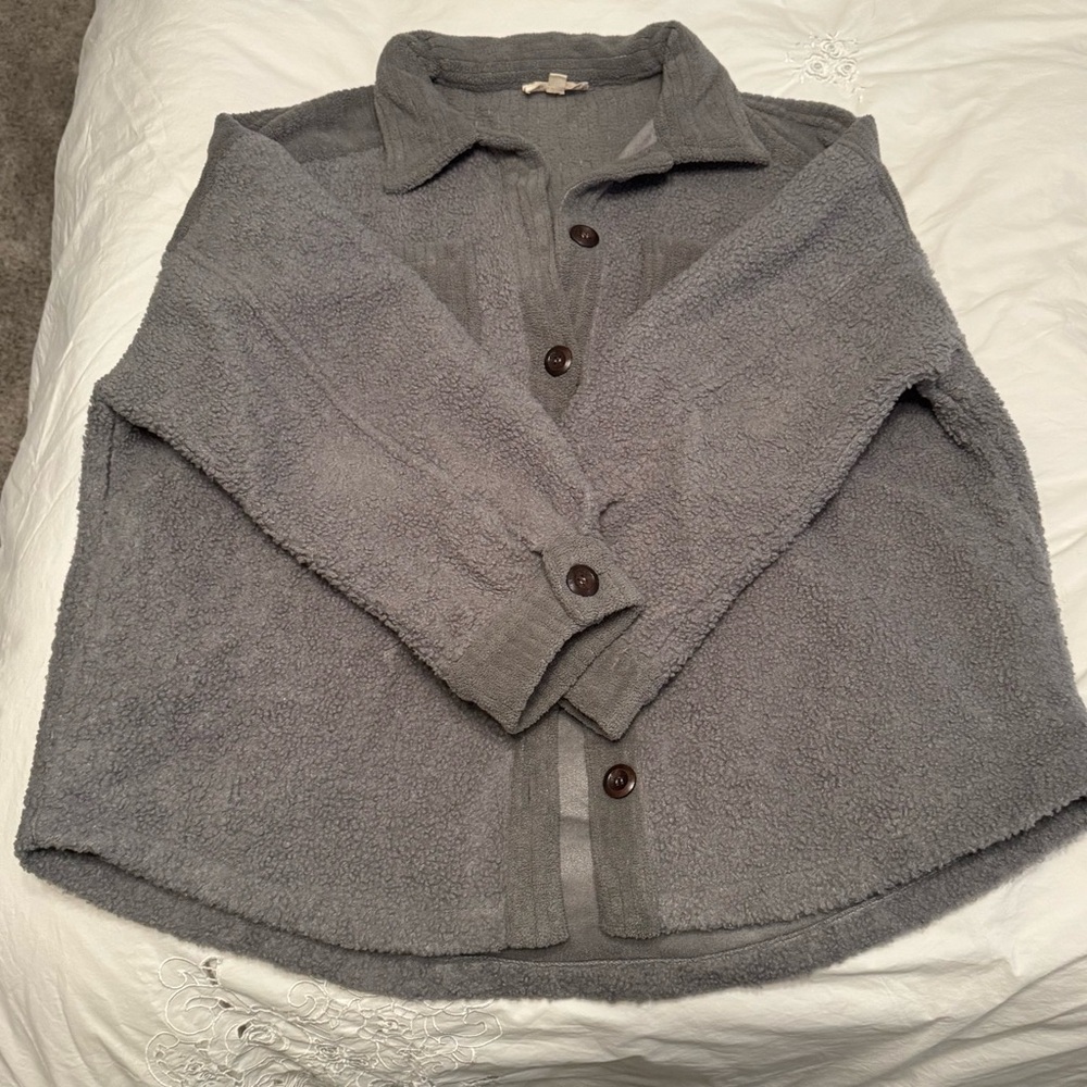 Pinkblush maternity grey shacket M